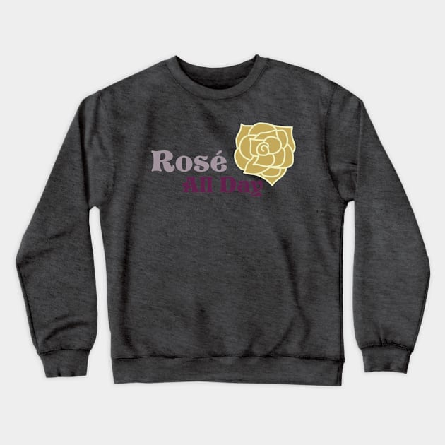 Rosé All Day – Briar Rose Crewneck Sweatshirt by DisneyPocketGuide